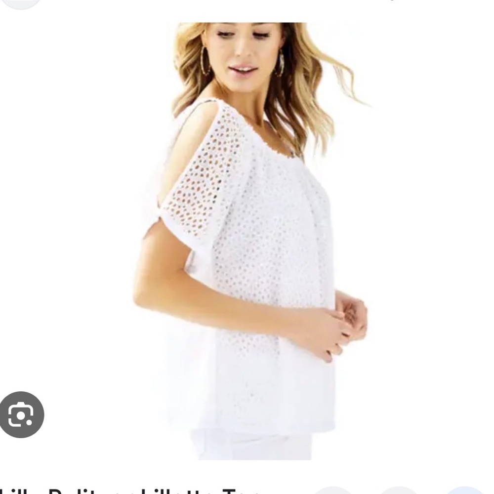 NWT Lilly Pulitzer Lillette Top White